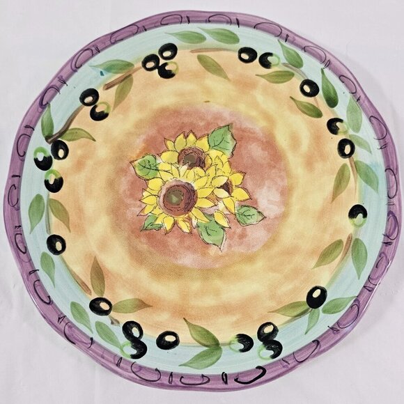 Sango Tuscan Gardens 3076 Sue Zipkin Ceramic Salad Luncheon Plates – Set of 4 - Picture 15 of 16